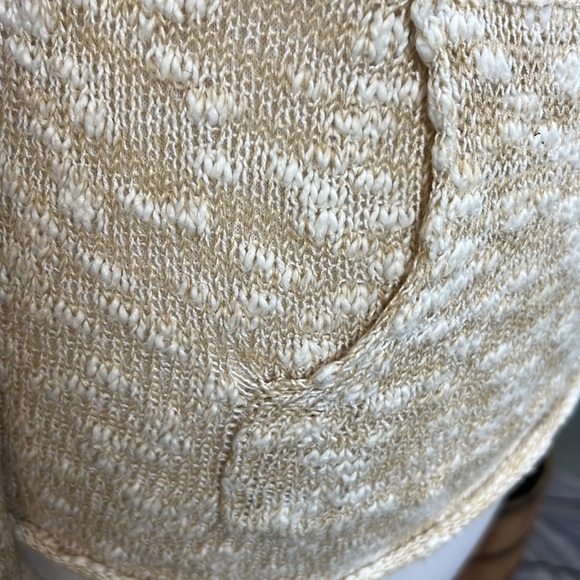 ROXY Cream & Beige Beach Hoodie Sweater, Size M - Picture 11 of 12